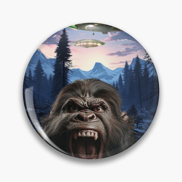 Item preview, Monkey Selfie with UFOs designed and sold by Master-Print.