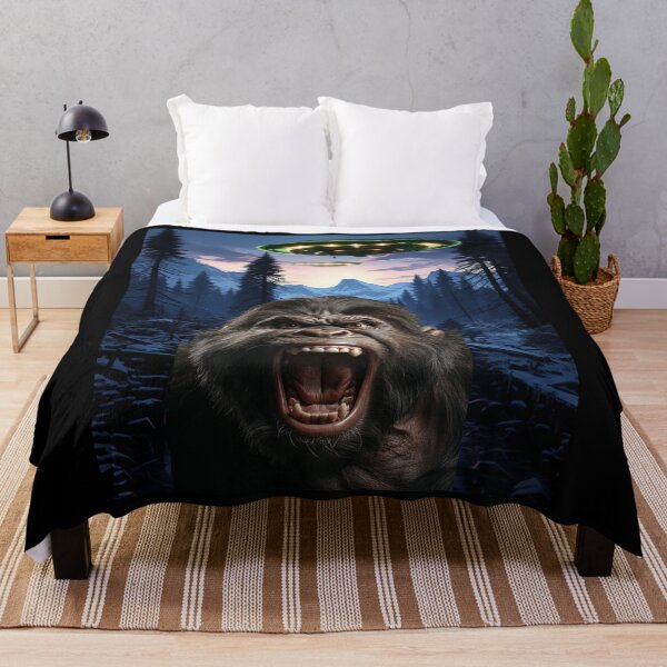 Item preview, Monkey Selfie with UFOs designed and sold by Master-Print.