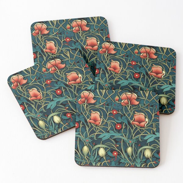 Item preview, Art Deco Nouveau Inspired Floral Tapestry designed and sold by digitalvintage.