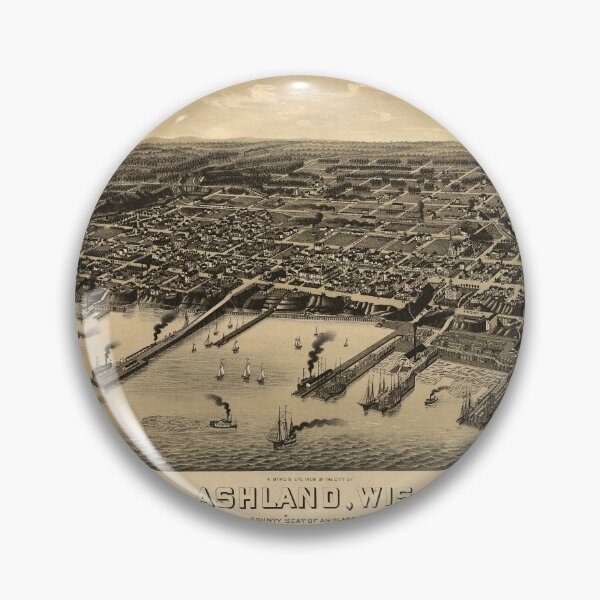 Item preview, Ashland, Wisconsin (1886) designed and sold by allhistory.