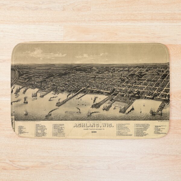 Item preview, Ashland, Wisconsin (1886) designed and sold by allhistory.