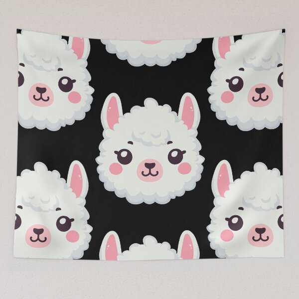 Item preview, Cute Vectoral Llama Face designed and sold by ArtfulWeave.