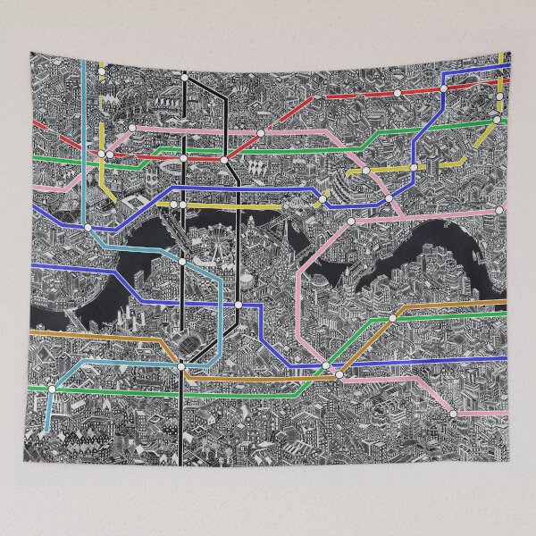 Item preview, Lonon map underground designed and sold by oliver polanski.
