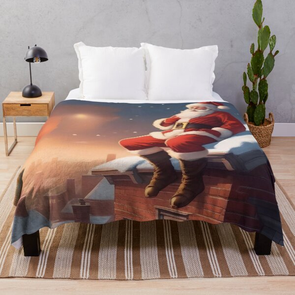Item preview, MERRY CHRISTMAS - Santa on the city rooftops designed and sold by ChezVirge.