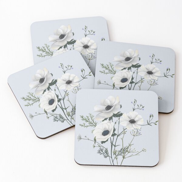 Item preview, Pure White Anemone Bouquet designed and sold by rachelslilac.