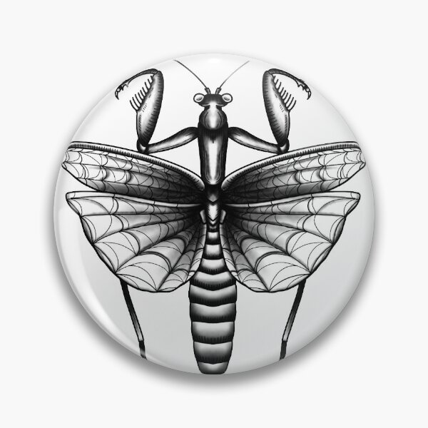 Item preview, Spider Web Praying Mantis  designed and sold by GravesTattoo.