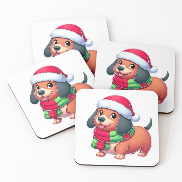 Item preview, Dachshund Elegance: Christmas Anticipation designed and sold by EpicPaws.