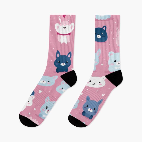 Item preview, Whimsical Cutie Animals (pink) designed and sold by ananoto.