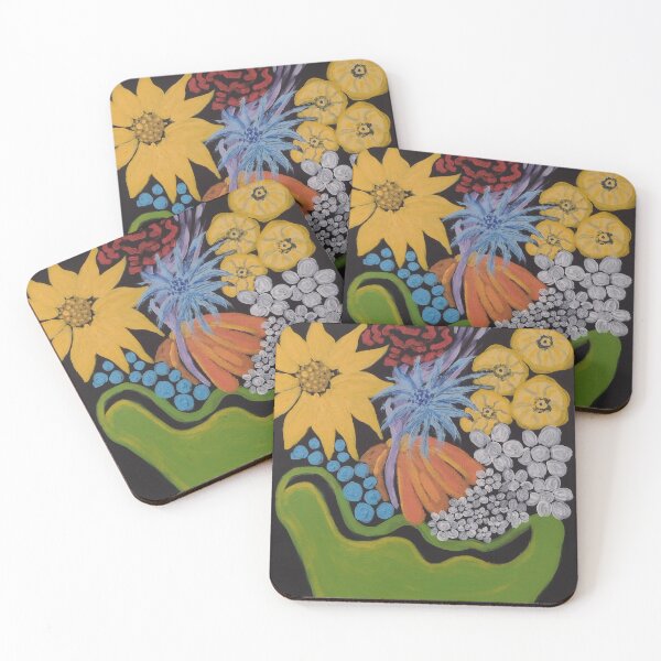 Item preview, Flowers in a green bowl designed and sold by ArtbyColleen.