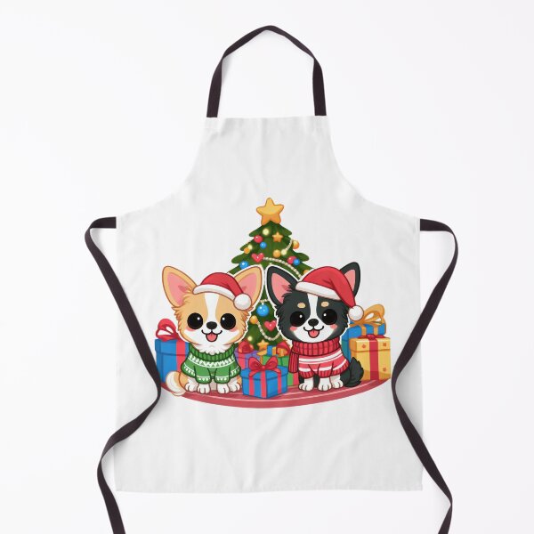 Item preview, Chihuahua Cheer: Double Delight by the Christmas Tree designed and sold by EpicPaws.
