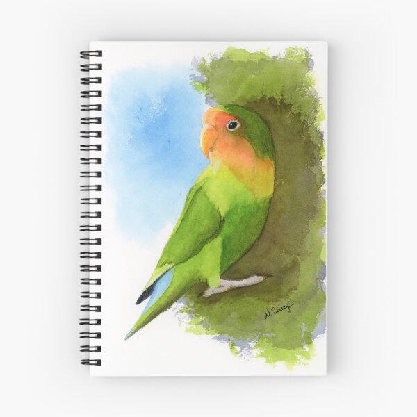 Item preview, Kaki the lovebird designed and sold by PurpleKimArt.