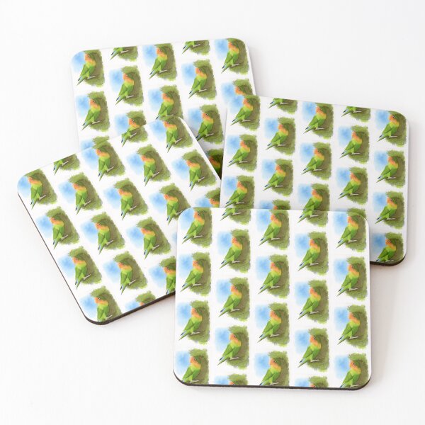 Item preview, Kaki the lovebird designed and sold by PurpleKimArt.