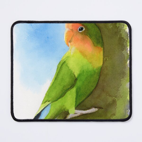 Item preview, Kaki the lovebird designed and sold by PurpleKimArt.