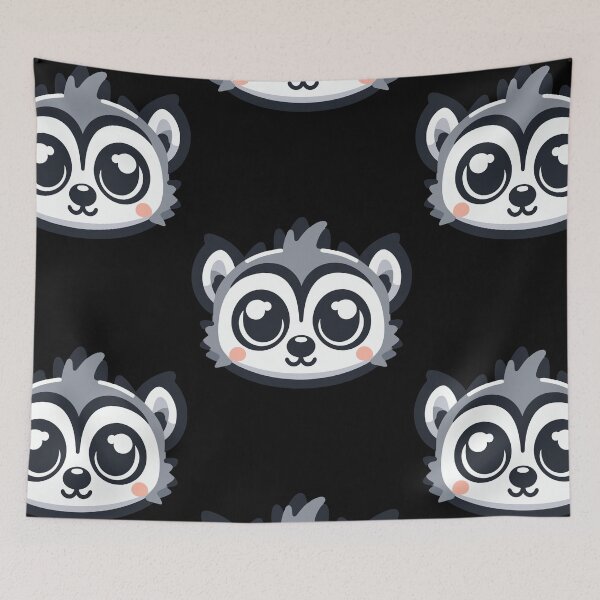 Item preview, Cute Vectoral Lemur Face designed and sold by ArtfulWeave.