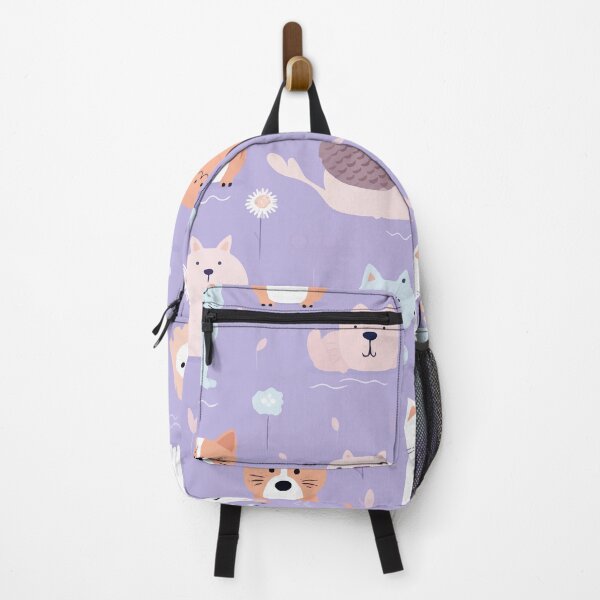 Item preview, Whimsical Cutie Animals (purple) designed and sold by ananoto.