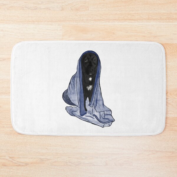 Item preview, Sleepy cute dog black labrador with blanket designed and sold by DesignAleks.
