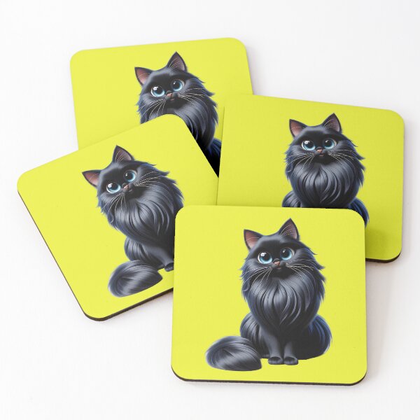 Item preview, Cute Cartoon Black Chantilly-Tiffany Kitten - Cute and Fluffy Design designed and sold by Nathalymx.