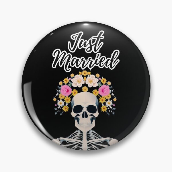 Item preview, Just Married Skull with Flowers Chaplet designed and sold by TheGaliga.