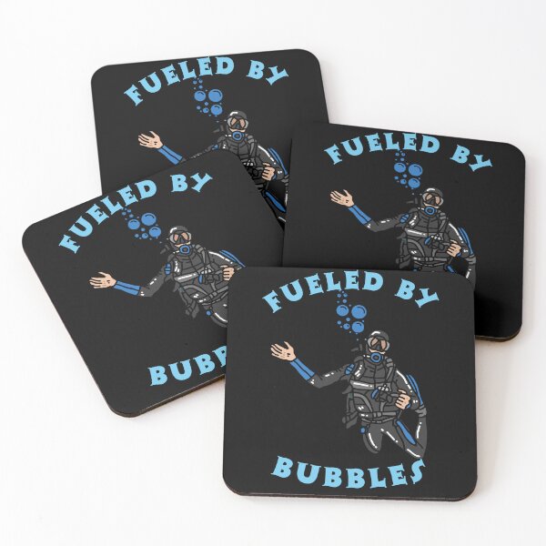 Item preview, funny Scuba Diver "Fueled by Bubbles" designed and sold by MotivaChic.