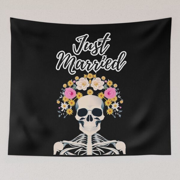 Item preview, Just Married Skull with Flowers Chaplet designed and sold by TheGaliga.
