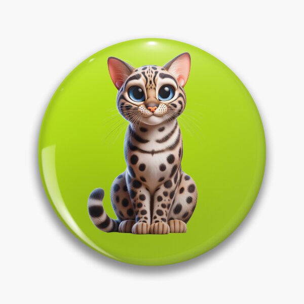 Item preview, Cute Cartoon Ocelot Kitten - Cute and Fluffy Design designed and sold by Nathalymx.