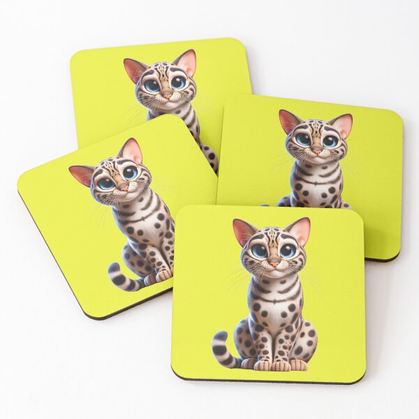 Item preview, Cute Cartoon Ocelot Kitten - Cute and Fluffy Design designed and sold by Nathalymx.