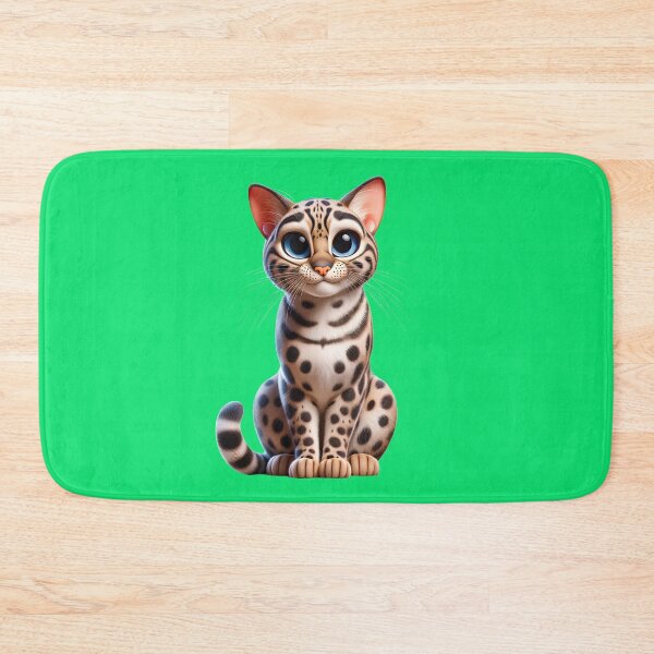 Item preview, Cute Cartoon Ocelot Kitten - Cute and Fluffy Design designed and sold by Nathalymx.