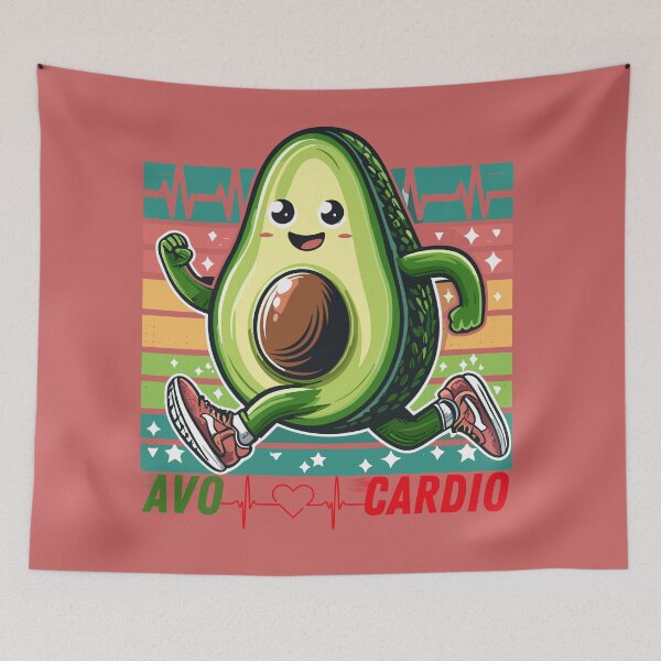 Item preview, Avo cardio - Funny Fruit exercise designed and sold by JessArty ⭐⭐⭐⭐⭐.