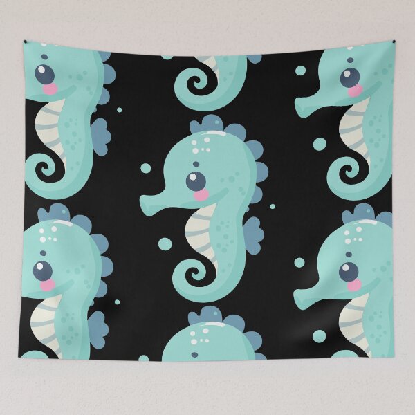 Item preview, Cute Vectoral Seahorse Face designed and sold by ArtfulWeave.