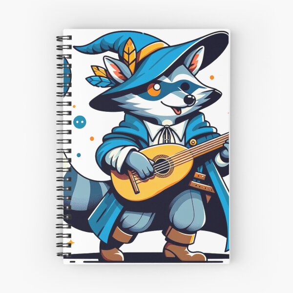 Item preview, Melodic Raccoon Bard - Strummer of Tales designed and sold by dungeonwarriors.