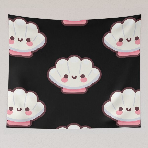 Item preview, Cute Vectoral Clam Face designed and sold by ArtfulWeave.