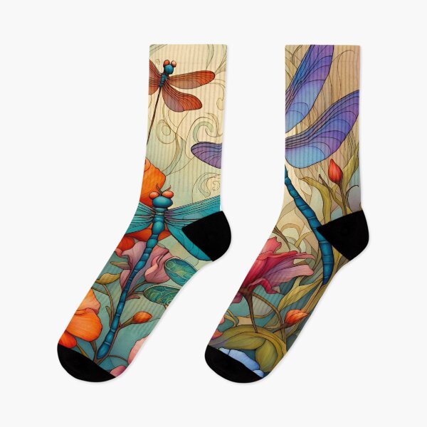 Item preview, Dragonflies In Romantic Ninfa Garden designed and sold by Glimmersmith.