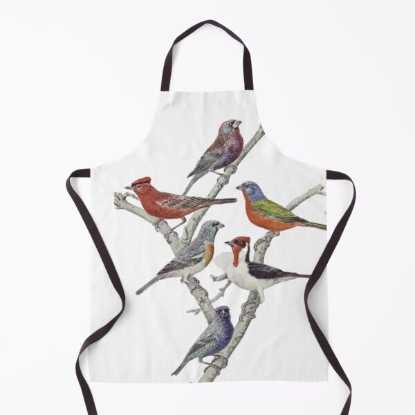 Item preview, "Red Gold Finch" - funny Goldfinches on a tree designed and sold by Obinne.