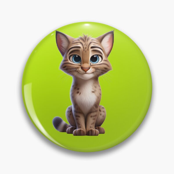Item preview, Cute Cartoon Wildcat - Cute and Fluffy Design designed and sold by Nathalymx.