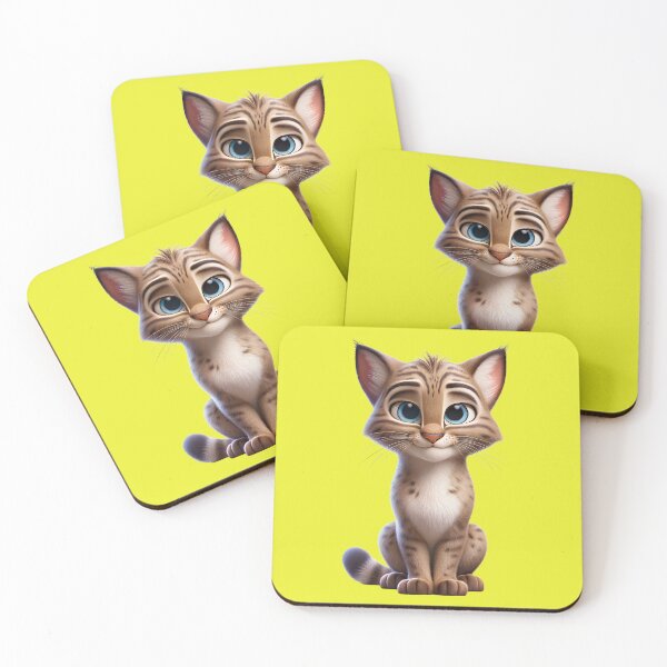 Item preview, Cute Cartoon Wildcat - Cute and Fluffy Design designed and sold by Nathalymx.