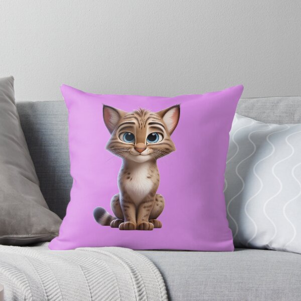 Item preview, Cute Cartoon Wildcat - Cute and Fluffy Design designed and sold by Nathalymx.