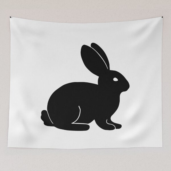 Item preview, Rabbit. Silhouette drawing designed and sold by OlyaMolli.