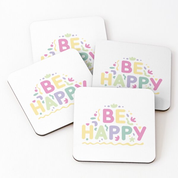 Item preview, Be happy lettering designed and sold by OlyaMolli.