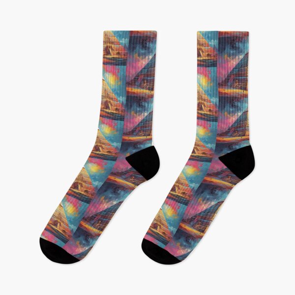 Item preview, Great Pyramid of Giza - Neon Days - In the Style of Van Gogh designed and sold by TheHappyK.