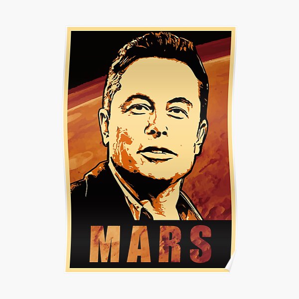 elon mars Poster
