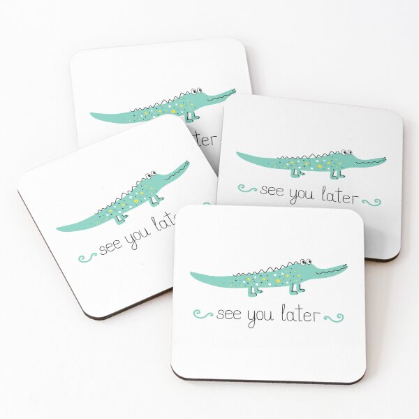 Item preview, Cute alligator. See you later lettering  designed and sold by OlyaMolli.