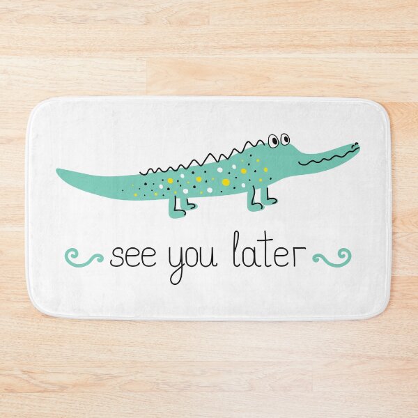 Item preview, Cute alligator. See you later lettering  designed and sold by OlyaMolli.