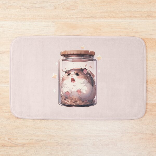 Item preview,  Scared Crying Screaming Terrified Fat Hamster in Shock - Jar designed and sold by ArtstyleAlchemy.