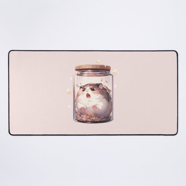 Item preview,  Scared Crying Screaming Terrified Fat Hamster in Shock - Jar designed and sold by ArtstyleAlchemy.