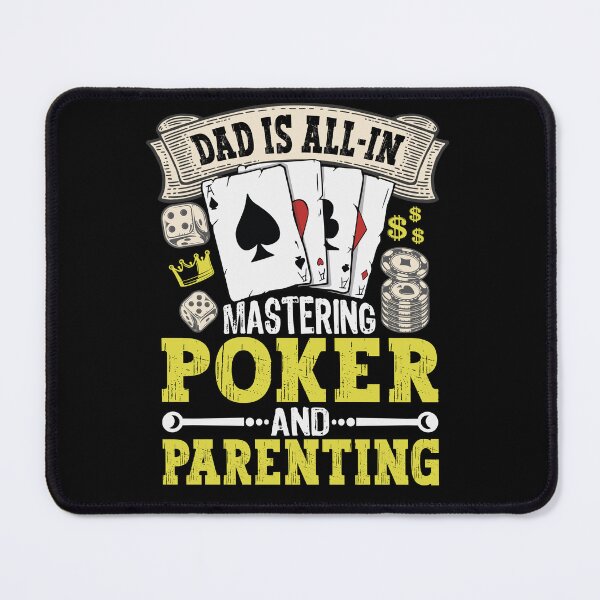Item preview, Dad Is All-In Mastering Poker and Parenting Retro Dad Poker designed and sold by PrintCrafting.