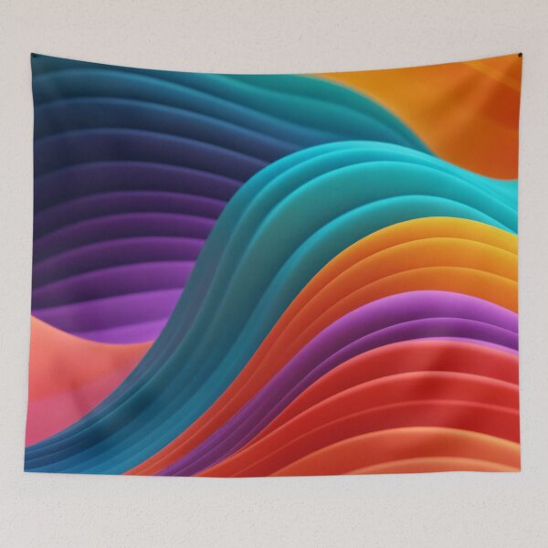 Item preview, Abstract colorful waves designed and sold by Giuseppe Cammino.