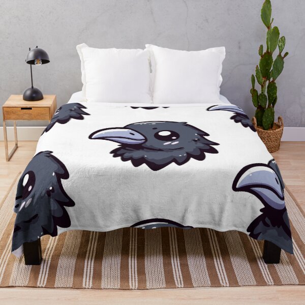 Item preview, Cute Vectoral Raven Face designed and sold by ArtfulWeave.