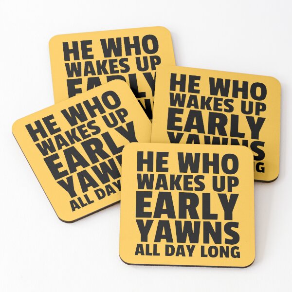 Item preview, Wakes Up Early Yawn All Day - Funny Sleepy Quotes - Wake Up Humor designed and sold by WIZECROW.