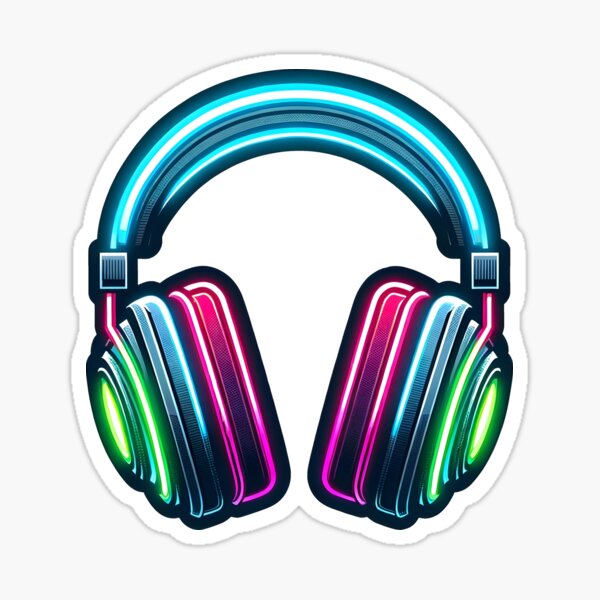 Relax and chill out music headphones - Headphones - Sticker