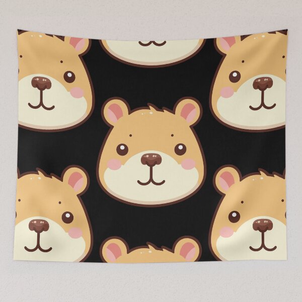Item preview, Cute Vectoral Capybara Face designed and sold by ArtfulWeave.
